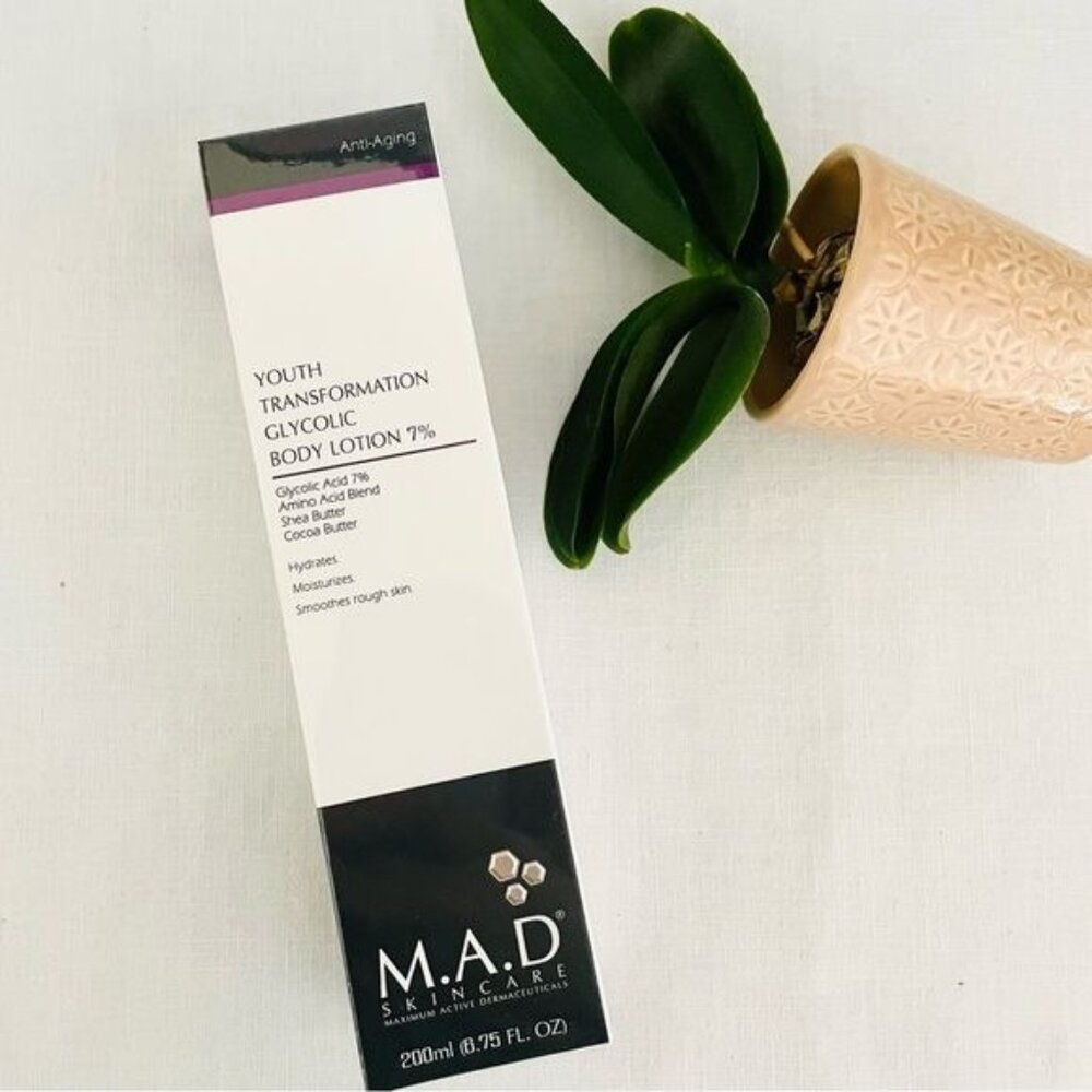 MAD Youth Transformation Glycolic Body Lotion 7% with Shea and Coconut Butters
